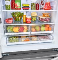 LMWC23626S LG 22.7 cu ft Counter Depth French Door Refrigerator - Counter Depth, 36 W Fingerprint Resistant Stainless Steel-6