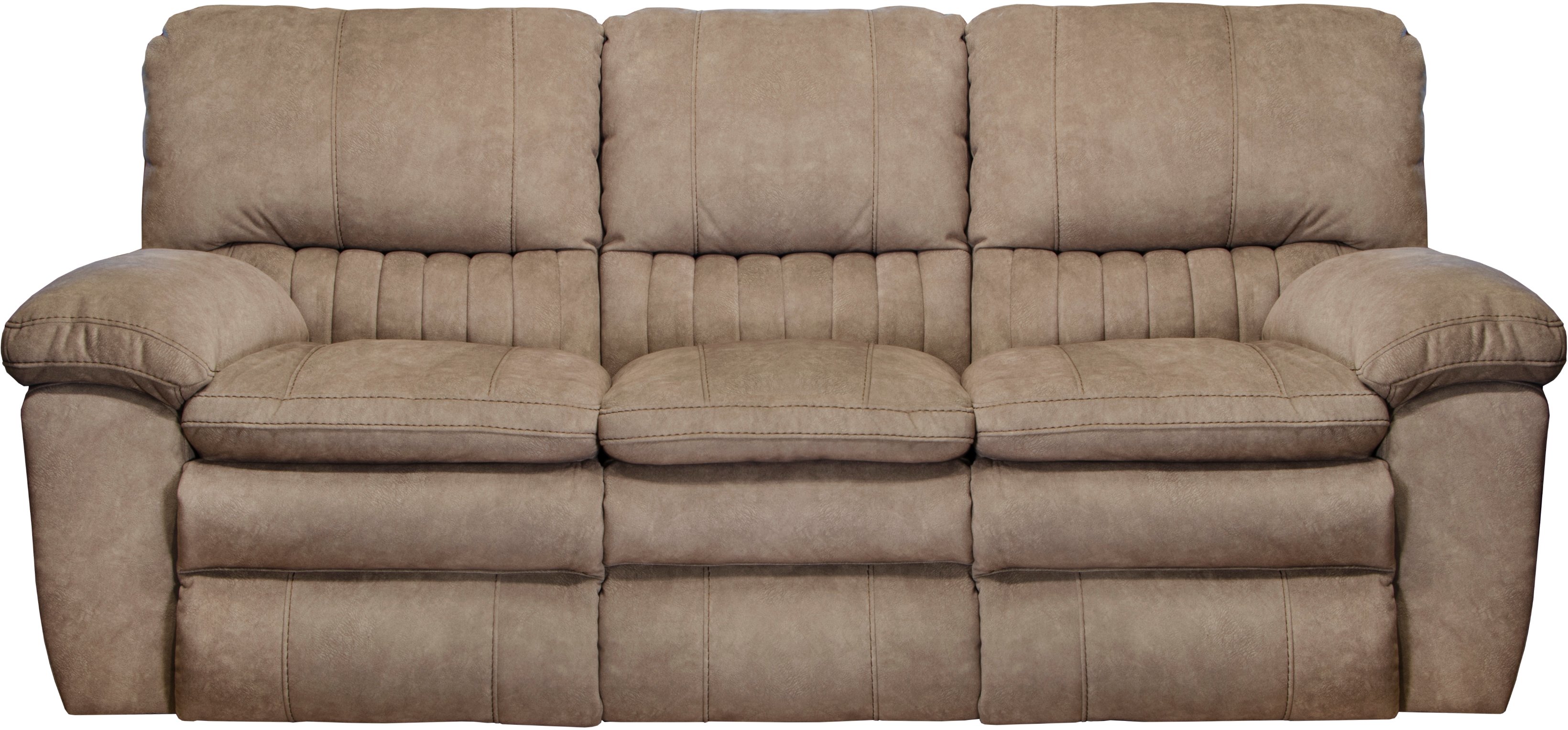 Reyes Portabella Beige Power Lay Flat Reclining Sofa-1