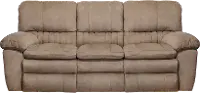 62401 Reyes Portabella Beige Power Lay Flat Reclining Sofa
