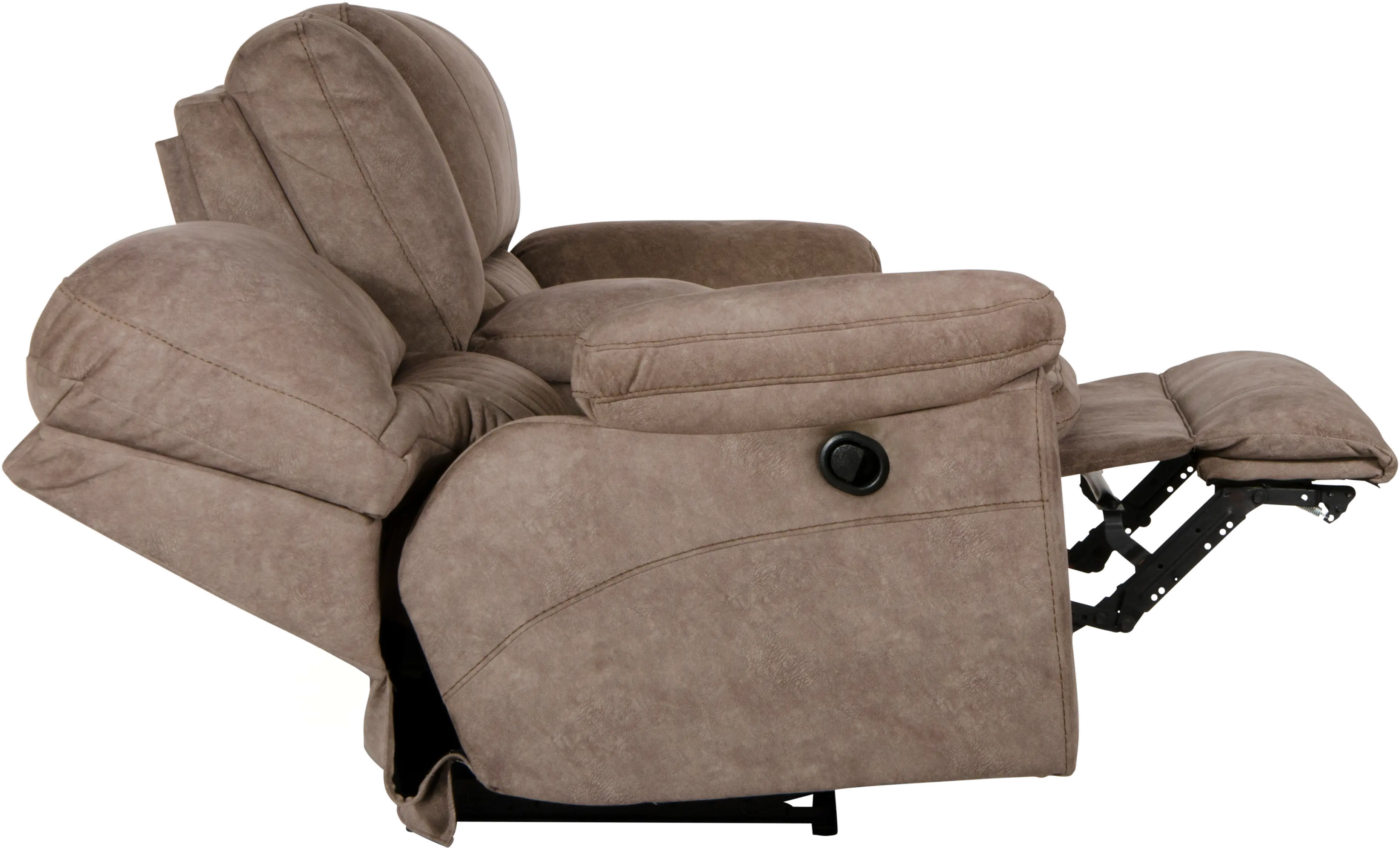 62409 Reyes Portabella Beige Power Lay Flat Reclining Loveseat with Console-3