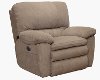 Portabella Beige Power Lay Flat Recliner - Reyes