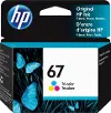 3YM55AN#140 HP 67 TRI COLOR INK CARTRIDGE HP 67 Tricolor Ink Cartridge