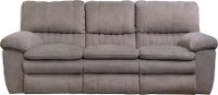 Graphite Gray Power Lay Flat Reclining Sofa - Reyes
