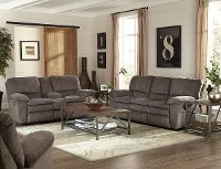 Graphite Gray Power Lay Flat Reclining Sofa - Reyes-2