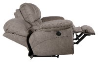 Graphite Gray Power Lay Flat Reclining Sofa - Reyes-3