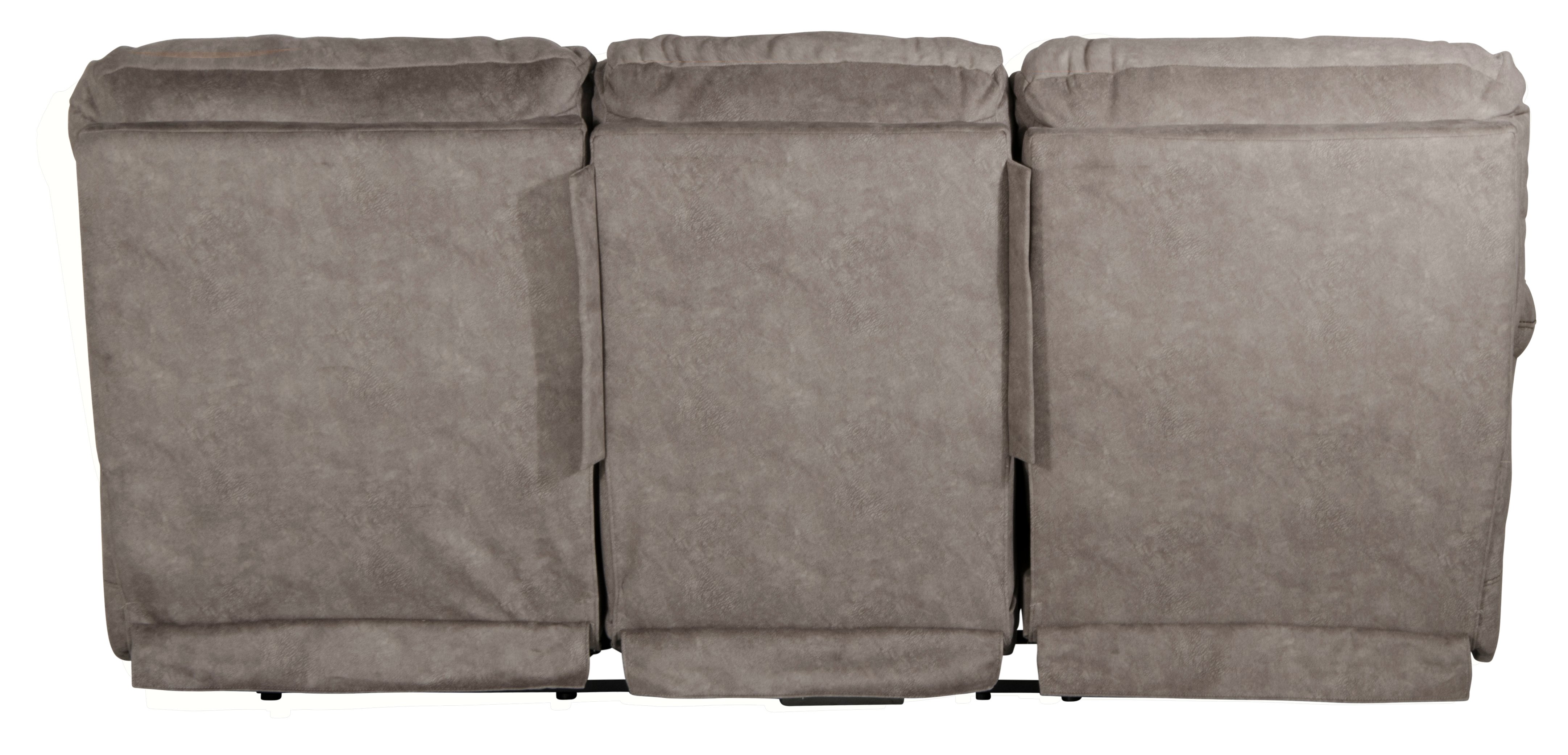 Graphite Gray Power Lay Flat Reclining Sofa - Reyes-4