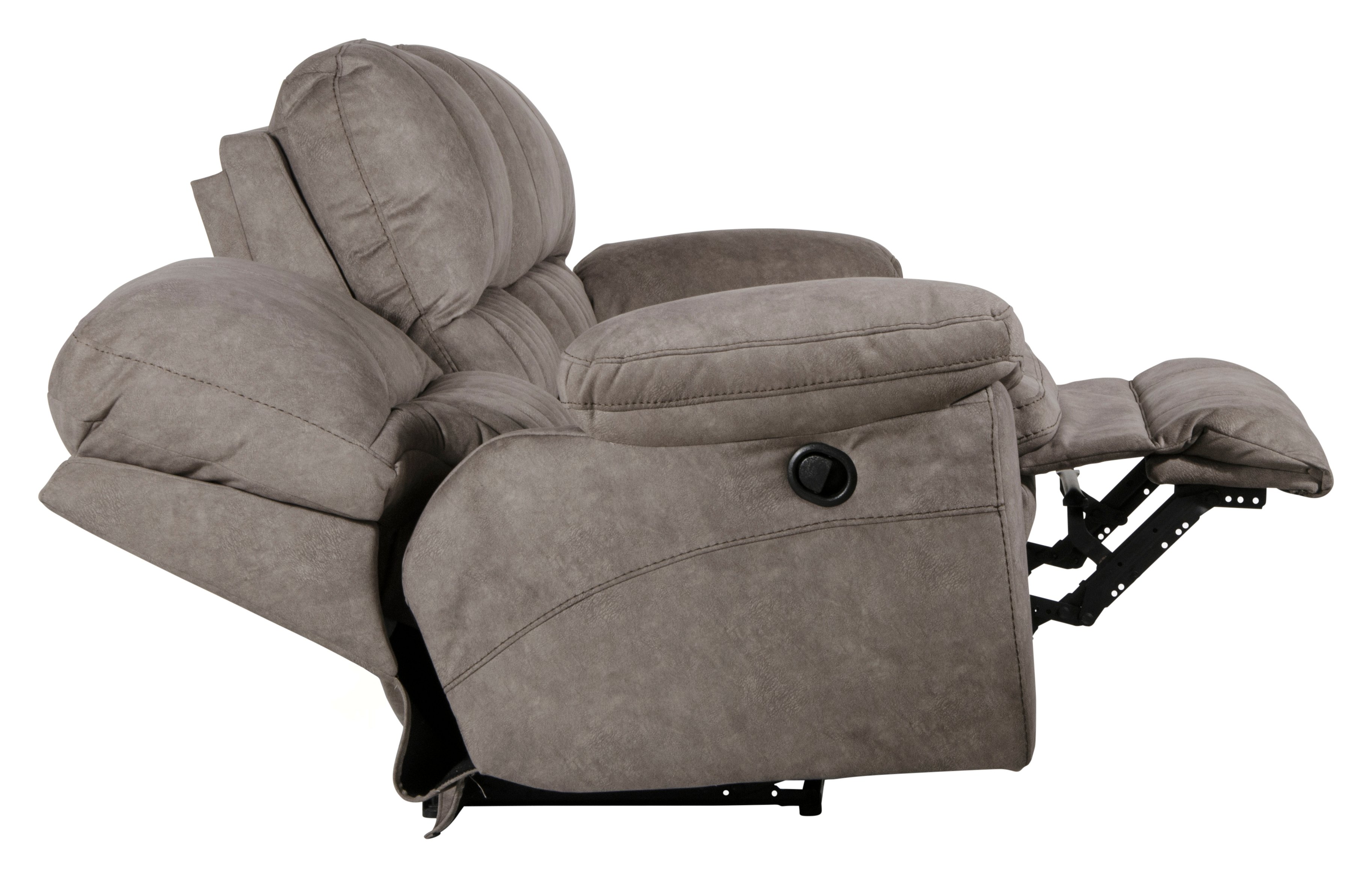Graphite Gray Power Lay Flat Reclining Sofa - Reyes-5