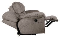 Graphite Gray Power Lay Flat Reclining Sofa - Reyes-5