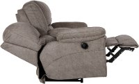 Graphite Gray Power Lay Flat Reclining Loveseat with Console - Reyes-4