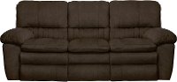 Chocolate Brown Power Lay Flat Reclining Sofa - Reyes