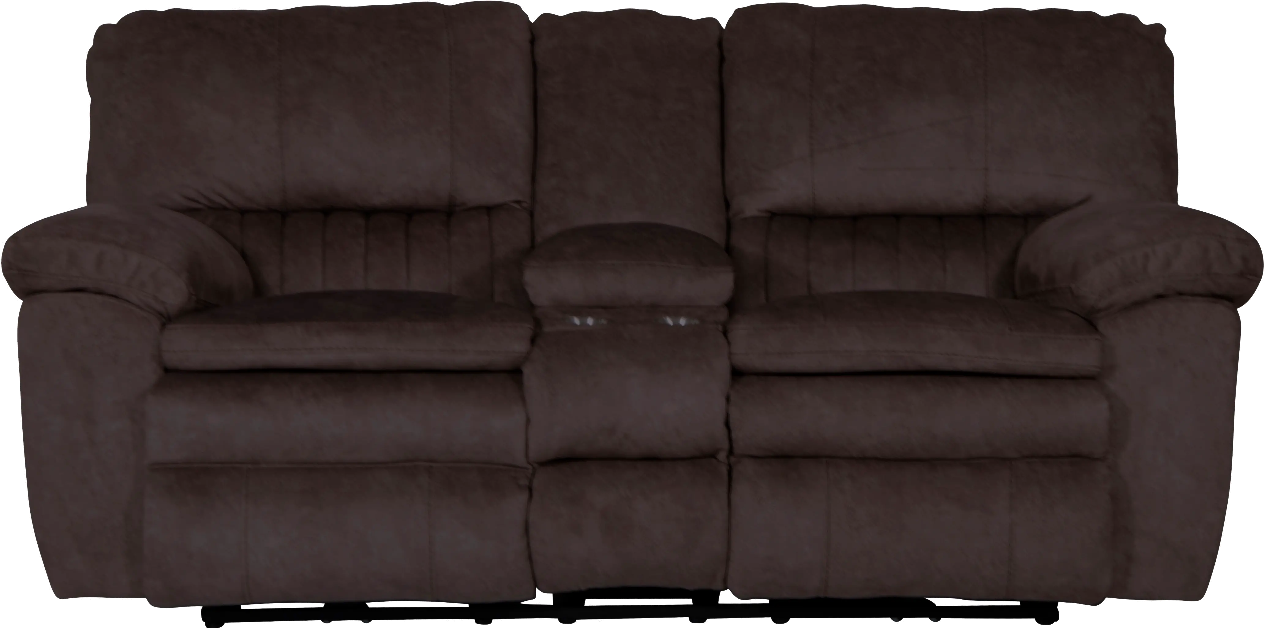 62409 Reyes Chocolate Brown Power Lay Flat Reclining Loveseat with Console-1