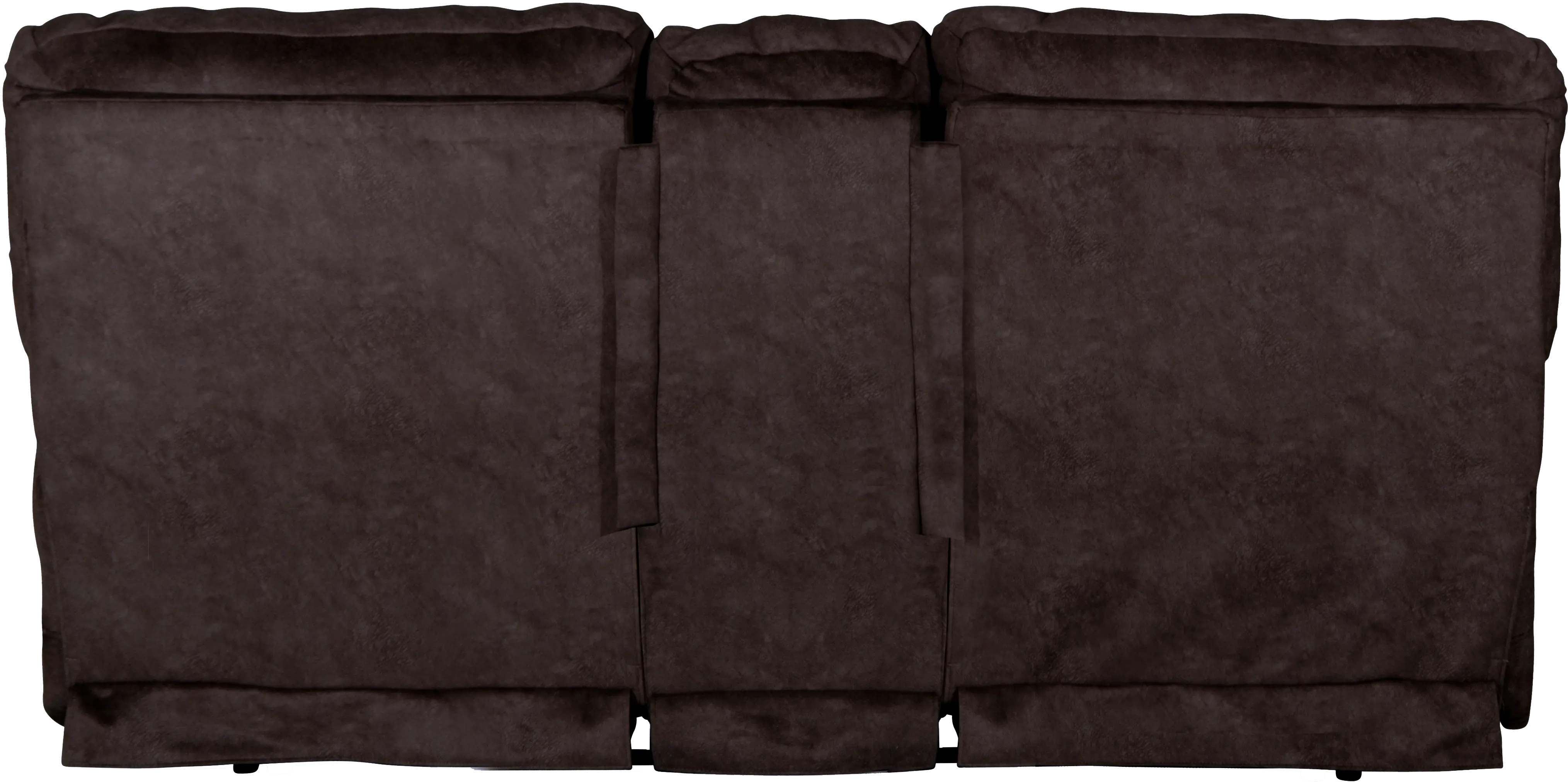 62409 Reyes Chocolate Brown Power Lay Flat Reclining Loveseat with Console-4