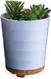 White Potted Faux Succulent Medium Airome Oil Diffuser - Candle Warmers