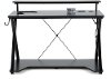 Black 48 Inch Gaming Desk with RGB LED Lights - Checkpoint Ghost Battlestation