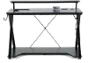 Checkpoint Ghost Battlestation Black 48 Inch Gaming Desk with RGB LED Lights