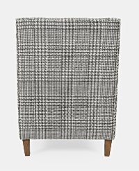 Gray and White Houndstooth Upholstered Accent Chair - Maxwell-3