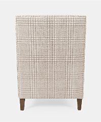 Taupe and White Houndstooth Upholstered Accent Chair - Maxwell-3