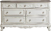 Traditional Antqiue White Dresser - Madi
