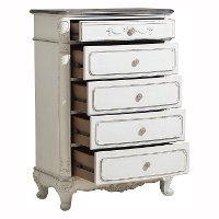 Traditional Antqiue White 4 Piece Twin Bedroom Set - Madi-2
