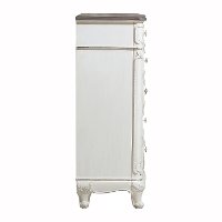 Traditional Antqiue White 4 Piece Twin Bedroom Set - Madi-4