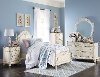 Clearance Traditional Antqiue White 4 Piece Twin Bedroom Set - Madi