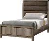 Matteo Rustic Contemporary Antiqued White Full Bed