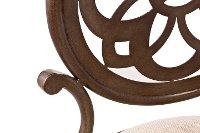 Gray with Rust Highlights Vanity Stool - Marsala-4