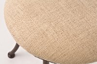 Gray with Rust Highlights Vanity Stool - Marsala-5
