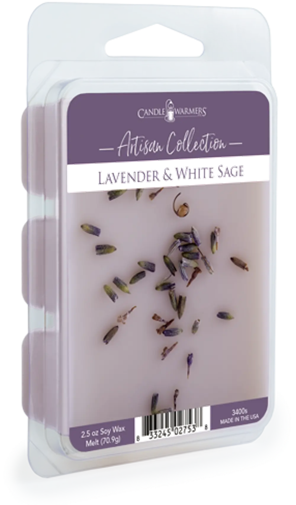 Lavender and White Sage 2.5oz Artisan Wax Melt-1