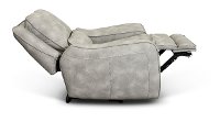 Light Sky Gray Power Recliner with Power Headrest - Sauvage-2