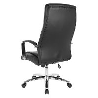 Black Faux Leather Manager Chair - Peterson-3