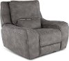 Charcoal Gray Power Recliner with Power Headrest - Sauvage