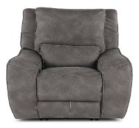 Charcoal Gray Power Recliner with Power Headrest - Sauvage-3