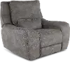 Sauvage Charcoal Gray Power Recliner with Power Headrest