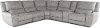 Light Sky Gray 6 Piece Power Reclining Sectional - Sauvage