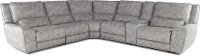 Light Sky Gray 6 Piece Power Reclining Sectional - Sauvage