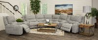 Light Sky Gray 6 Piece Power Reclining Sectional - Sauvage-2