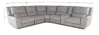 Light Sky Gray 6 Piece Power Reclining Sectional - Sauvage-3