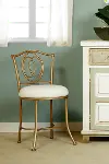 Transitional Golden Bronze Vanity Stool - Emerson