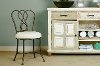 50994A Traditional Bronze and Cream Vanity Stool - Christina