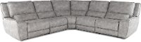 Light Sky Gray 5 Piece Power Reclining Sectional - Sauvage