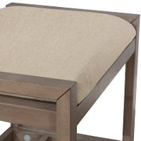 Antique Gray Vanity Stool - Amelia
