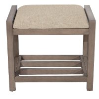 Antique Gray Vanity Stool - Amelia-5