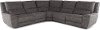Charcoal Gray 5 Piece Power Reclining Sectional - Sauvage
