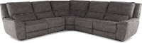 Charcoal Gray 5 Piece Power Reclining Sectional - Sauvage-1