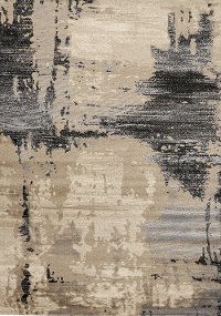 8 x 11 Large Distressed Beige, Gray, & Cream Area Rug - Platinum