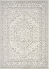 5 x 8 Medium Elegant White Faded Area Rug - Focus