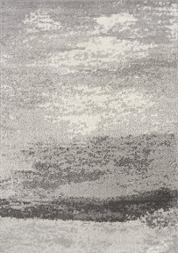 8 x 11 Large Gray Fog Area Rug - Focus