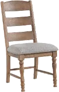 Rustic Light Brown Dining Room Chair - Hilltop