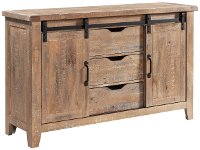 Rustic Light Brown Dining Room Sideboard - Hilltop